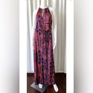 🦋 Parker maxi python dress M